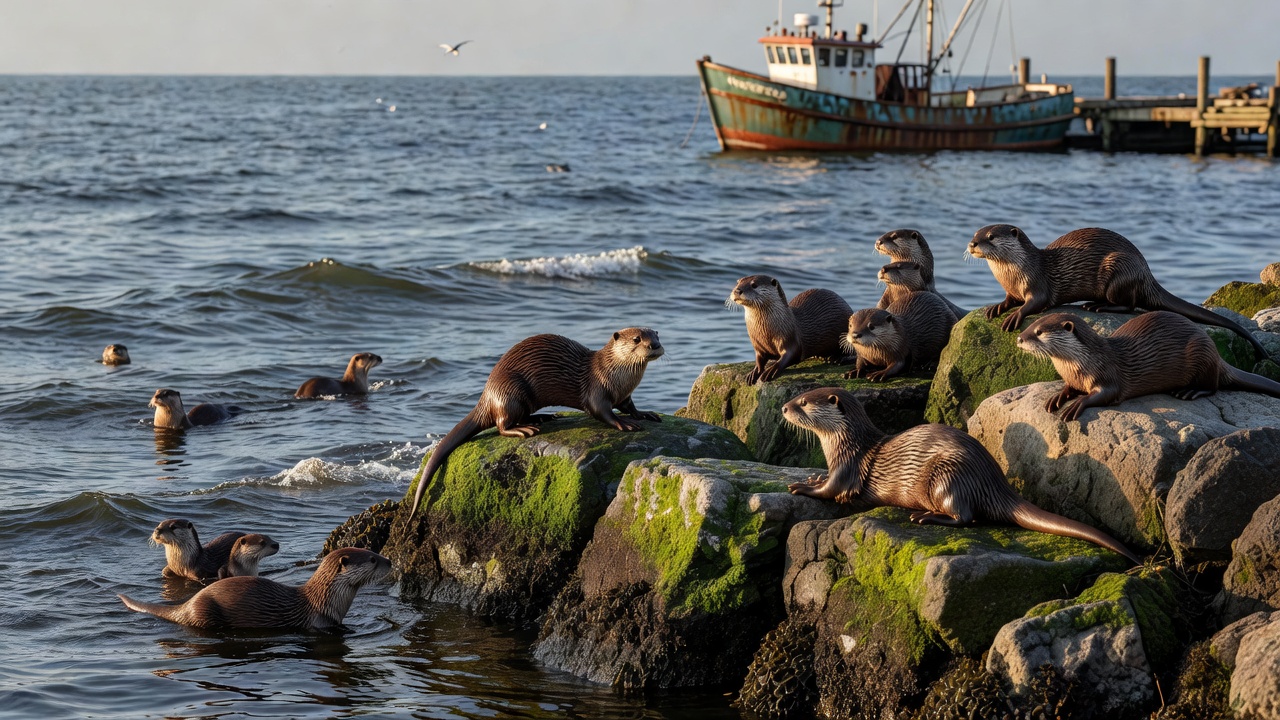 Harbor Otter Population Rebounds After Winter Storms